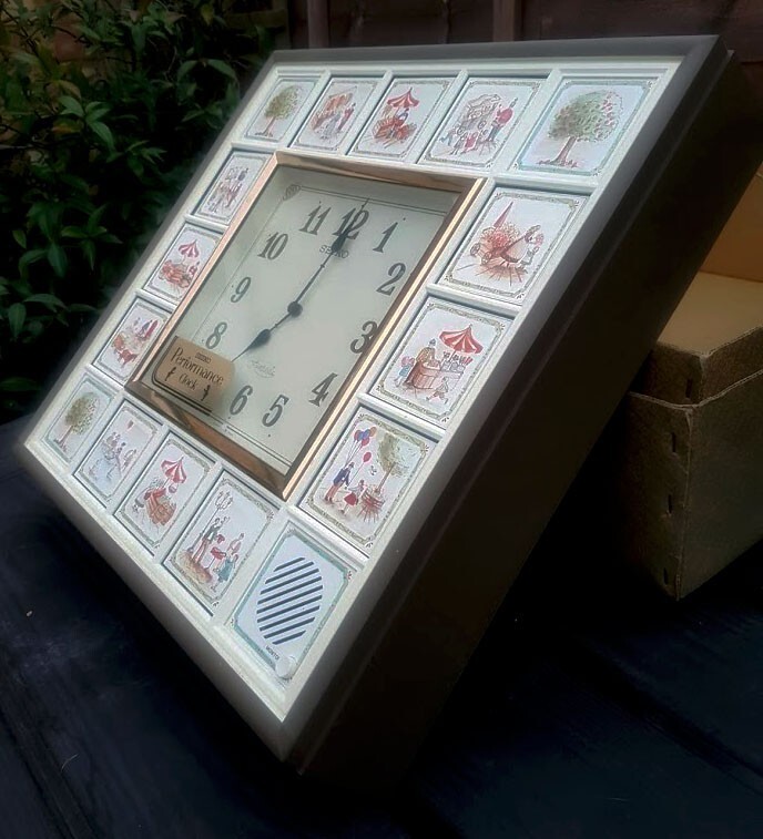 RARE Vintage Seiko Fantasia Animated Musical Wall Clock in