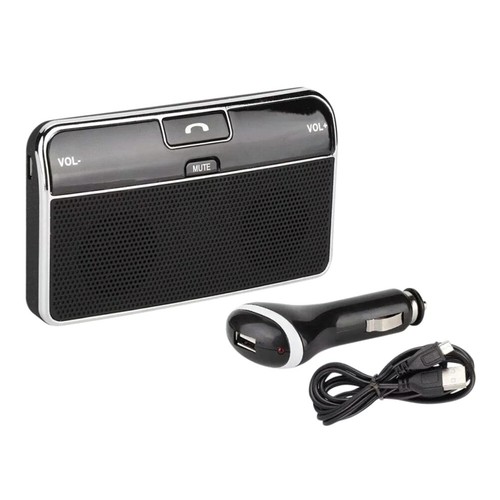 Auto Wireless Handsfree Speaker Phone MP3 Kit Sun Visor Clip Drive Car - Zdjęcie 3 z 10