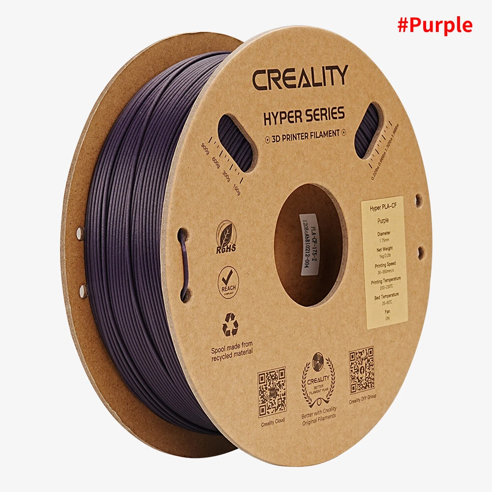 Creality Hyper PLA/PETG/RFID/Soleyin/Silk/ABS/ASA 3D Filament 1KG 1.75mm LOT
