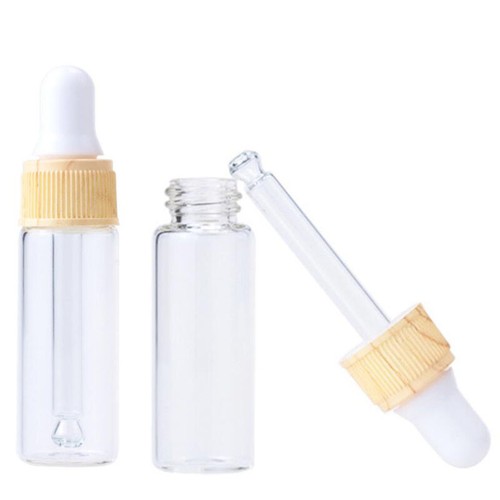 10ml Clear Glass Dropper Bottle Ear Eye Dripper Drop Essential Oil Serum Pipette - Picture 4 of 11