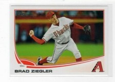 Brad Ziegler 2013 Topps Baseball Base Common #169 Arizona Diamondbacks
