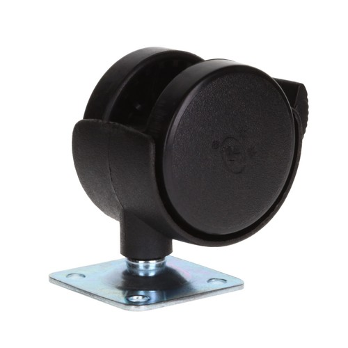 4 x ruote ricino resistenti 40 mm freni girevoli neri fissi MULTI ACQUISTO RISPARMIO - Foto 13 di 15