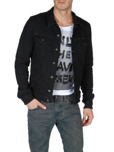Jacke Jeansjacke Herren Diesel Elshar Schwarz ne 0807g fpXHqxIH