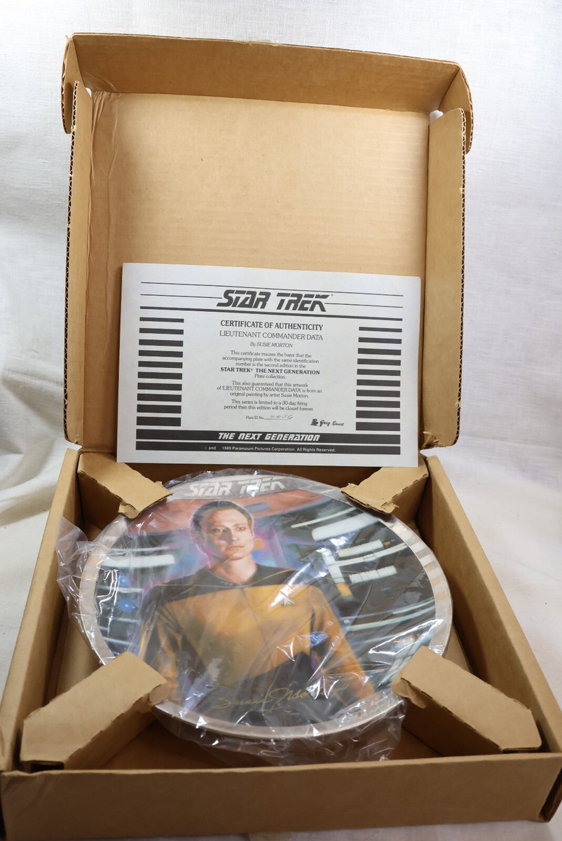 Star Trek The Next Generation (TNG) プレート Star Trek The Next Generation Collector Plate 1989