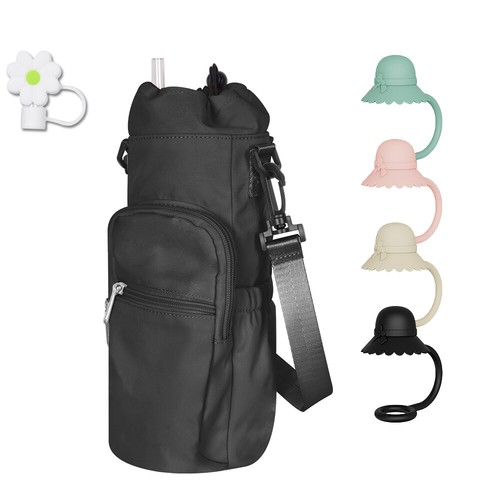 Für Stanley 40 Unzen Becher Tasse Wasserflasche Tragetasche mit Riemen Strohhalm Topper Spitze - Bild 27 von 55