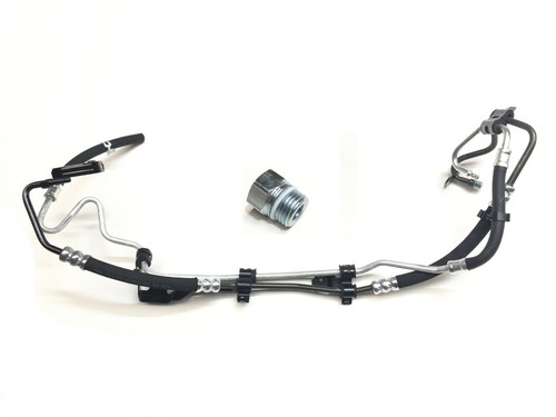 Power Steering Pump + High Pressure Pipes + One Use Nut for Ford Focus 2004-2011 - Picture 2 of 12
