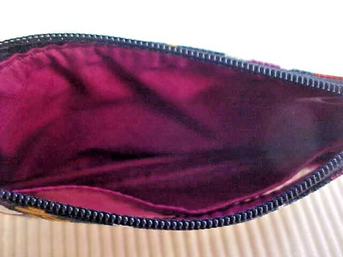 Estuche de identificación con cremallera Vera Bradley pintado cachemira 23408-N66 cierre con cremallera ventana transparente - Imagen 5 de 5