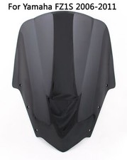 Windshield Windscreen Double Bubble For Yamaha FZ1 FZ1S 2006-2015 Black U8