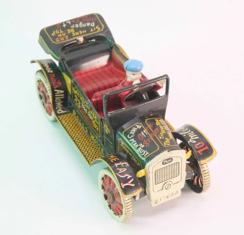 Rosebowl find nice crispy minty Small 1950's MARX TOYS Old Jalopy Tin Toy