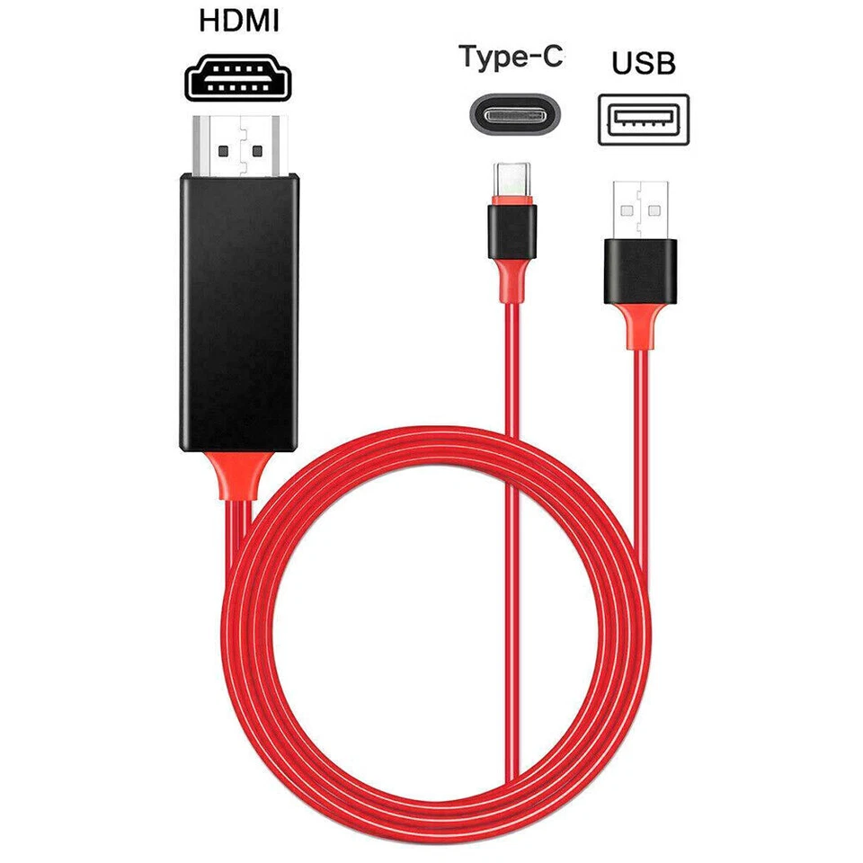 USB 3.1 Typ-C auf HDMI Konverter Kabel 4K HD TV Adapter für Samsung für Huawei - Bild 3 von 4