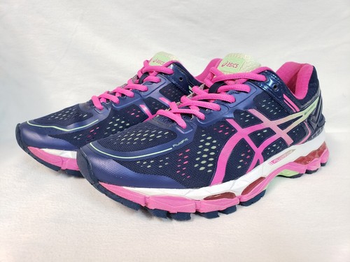 Asics Gel-Kayano 22 Damengröße 7,5 indigo/hot pink Laufschuhe T597N 7 1/2 - Bild 1 von 11
