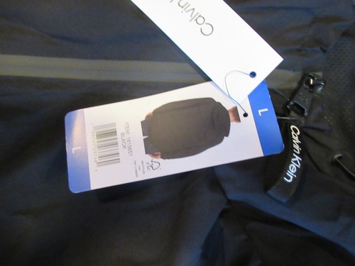 NWT! Calvin Klein Men's Windbreaker, Black-L, Rain Resistant - Picture 4 of 14