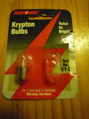 2 Flashlight Torch Bulbs Lamps 1 Bulb for 2 D Bat FL & 1 Bulb for 2 C Bat FL - Picture 4 of 6