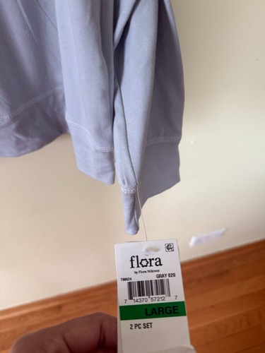 Flora by Flora Nikrooz Women's Audrey Solid T-Shirt Sleep Top Grey Size L - Picture 4 of 5