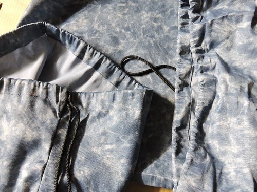2x Waterproof Fabric Laundry Bag Drawstring Sucks Blue Camo Print 65x45cm Travel - Picture 5 of 5