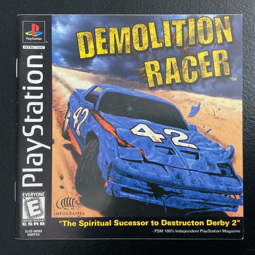 Demolition Racer PS1 Sony PlayStation notice uniquement - Photo 1/2
