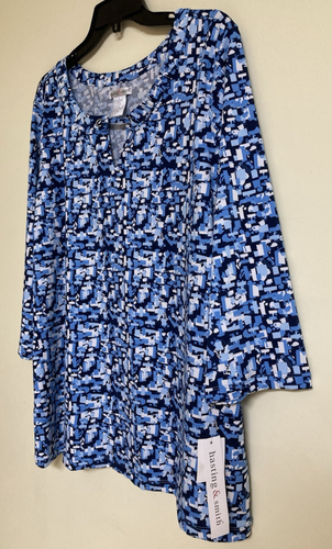 Blusa pulóver para mujer Hasting & Smith talla L manga 3/4 cuello redondo nueva con etiquetas - Imagen 3 de 15