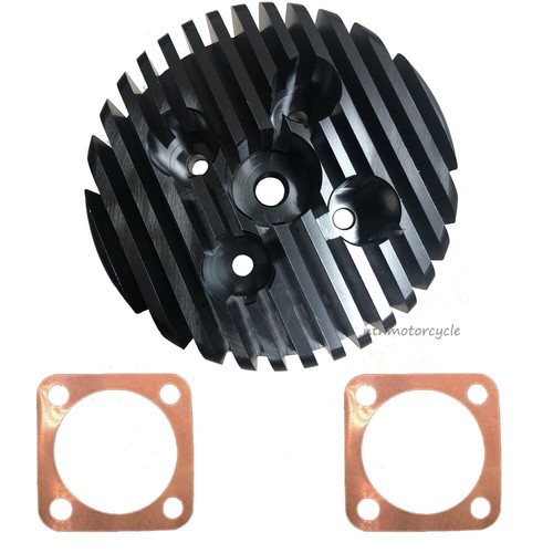 Cabezal de carreras CNC negro y cobre junta-2 tiempos 80cc motor de bicicleta motorizado a gasolina - Imagen 1 de 9