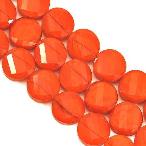 Faceted Glass Crystal Beads Disc Coin for Jewellery Making 14mm 25 Pcs - Picture 5 of 11