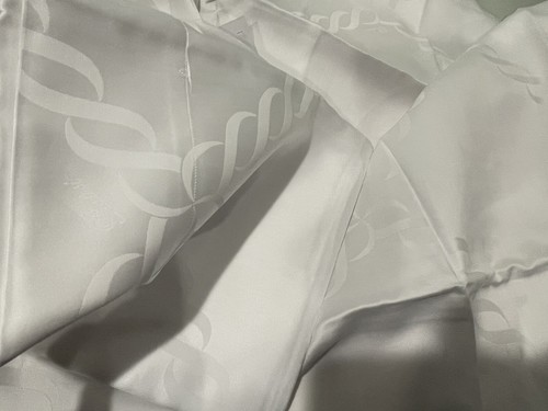 960 $ Pratesi Italien Neu 2 Stück Euro Shams Kette Jacquard Weiß 26x26 - Bild 4 von 7