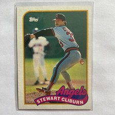 1989 Topps #649 Stu Cliburn Angels