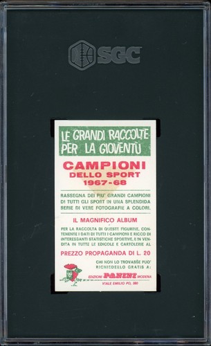 1967-68 Panini Campioni Dello Sport #484 Gene Tunney SGC 4 Boxing - Picture 2 of 2