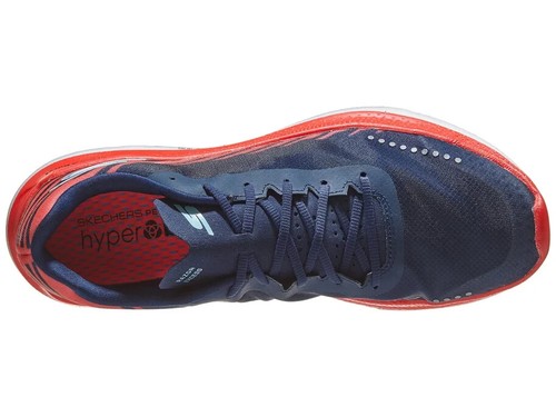 SKECHERS GO RUN RAZOR EXCESS "GOOD-YEAR RUNNING MEN SHOES NAVY/CORAL SIZE 11 NEW - Picture 6 of 8
