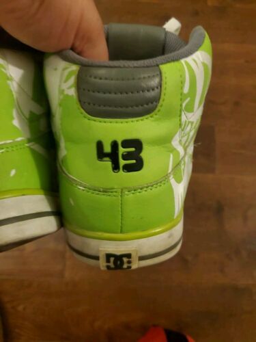 SELTENE VINTAGE DC SCHUHE grün Ken Block Leder Hi SE #43 Schuhe Herren Größe US10 - Bild 6 von 10