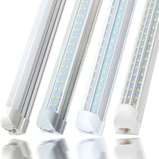 T8 LED Tube Lights 2FT 4FT 6FT 8FT Garage Utility Shop Light Ceiling Fixtures 8'