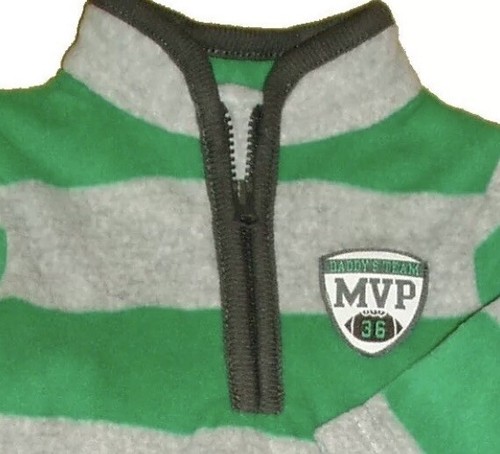 Boys Daddy Football Pant Set Outfit 2 pc Set MVP Fleece Baby Shirt Trouser NB - Bild 3 von 5