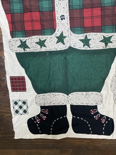 Vintage Daisy Kingdom Santa Door Panel 43" Tall Cut and Sew Fabric - Picture 5 of 7