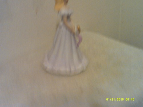 VINTAGE GROWING UP BIRTHDAY GIRL #16  w/ BLONDE HAIR 7.0" TALL FIGURE by ENESCO - Picture 4 of 6