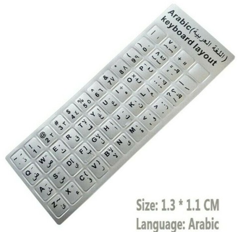 ✅PC Alphabet Letters Keyboard Stickers For computer Laptop SILVER - Picture 5 of 13