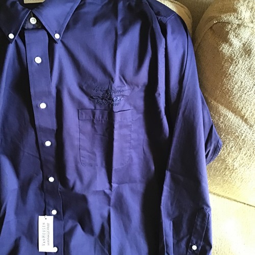 Lockheed Martin SUPER HERC C-130J Navy Blue Embroidered Button Up Shirt Size 2XL - Picture 6 of 11