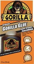 Gorilla Original Waterproof Polyurethane Glue 2 ounce Bottle, Brown (Pack of 1)