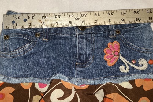 Vintage Mary-Kate and Ashley Girls Ruffled Jean Skirt Size 7 - Picture 6 of 7