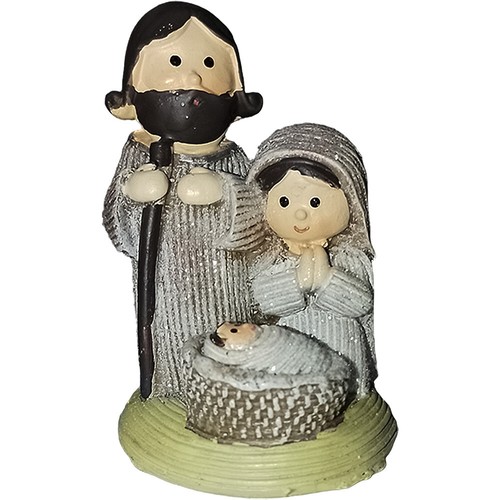 Palla in vetro soffiato 15 cm aperta pallina con nativita sacra famiglia addobbi - Foto 2 di 4