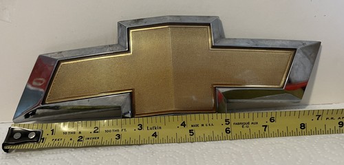 CHEVROLET Gold Chrome 9.5" Grille Emblem Decal Logo J300 #96832939 - Bild 2 von 4