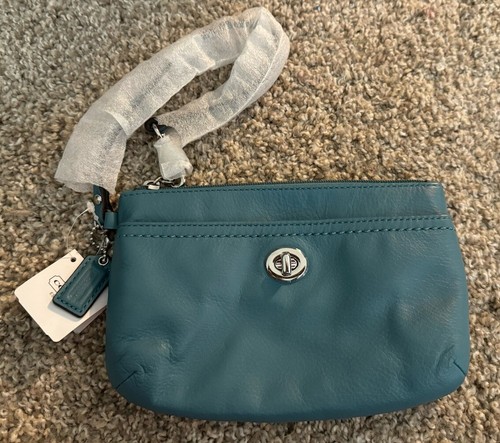 Coach Park Medium Handgelenktasche türkis brandneu - Bild 1 von 2