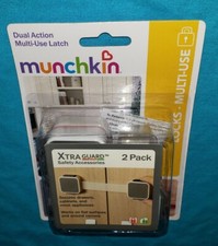 Munchkin Xtraguard Dual Action Multi Use Latches, 2 Count NEW SEALED FREE SHIPPN