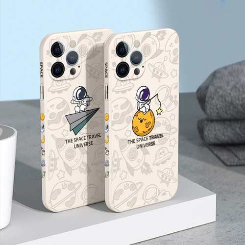 Case For iPhone 16 Pro Max 15 14 13 12 Mini 11 XR Astronaut TPU Soft Phone Cover - Picture 5 of 32