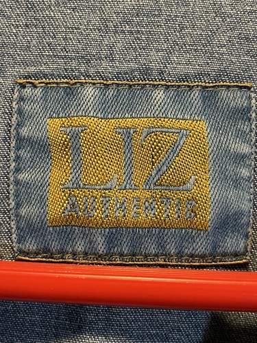 Womens Small Vintage Denim Jacket Chore Coat Toggle Buttons Liz Wear 90s Y2K - Picture 5 of 11