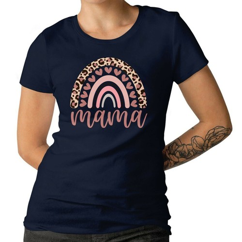 Mama And Mini Rainbow T-shirt Mum And Daughter Matching T-shirts 100% Cotton - Picture 4 of 20