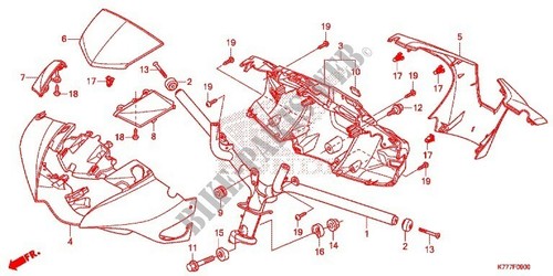 HONDA SH 125 150 CABLAGGIO STRUMENTAZIONE FRONT WIRING HARNESS SPEEDOMETER LIGHT - Imagen 10 de 17