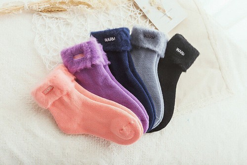 3 Pairs Women Ladies Sleeping Thermal Socks Warm Winter Cosy Thick Bed Socks - Picture 4 of 9