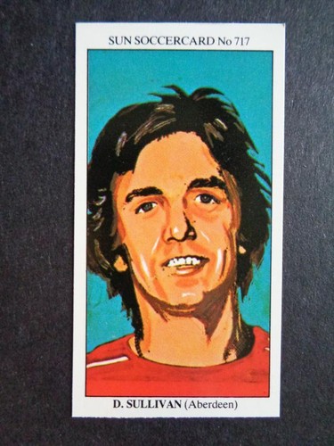 The Sun Soccercards 1978-79 - Dom Sullivan - Aberdeen #717