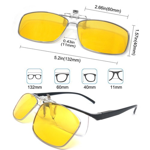 Occhiali da sole TERAISE polarizzati clip-on con funzione flip up adatti alla guida - Foto 30 di 33