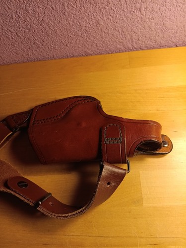 Aker Leather Comfort Flex 101 45-A Brown Shoulder Holster Glock - Picture 4 of 9