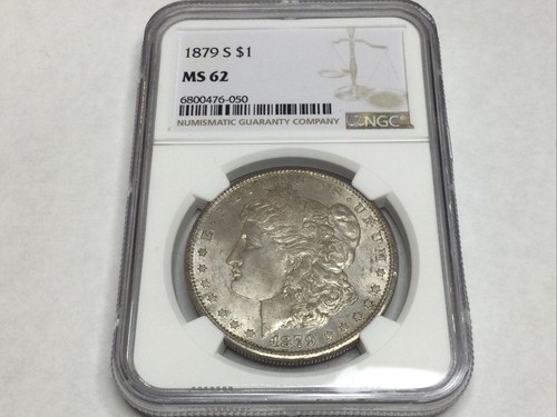 1879-S Morgan Dollar NGC graded MS62