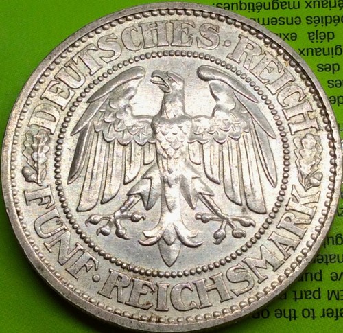5 mark 1931 Germany Weimar Oak Tree 25g silver